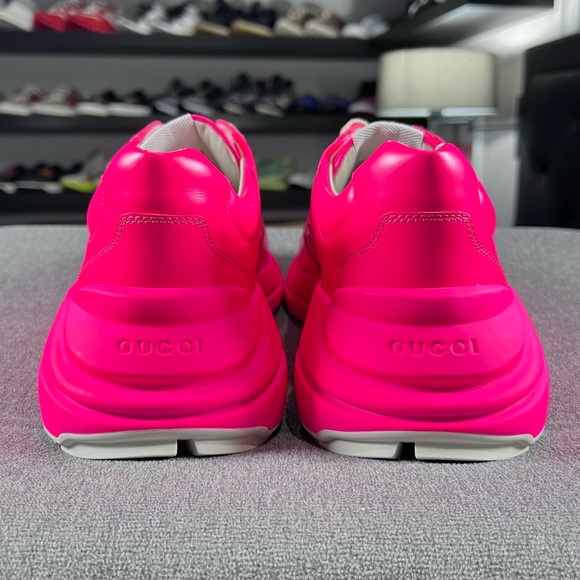 🦩GUCCI RHYTON SNEAKER ‘PINK FLUO’🦩 - Picture 5 of 13